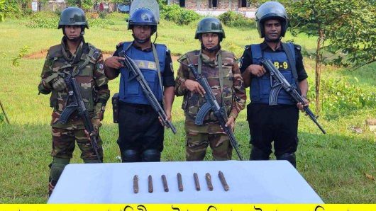 সুনামগঞ্জে র‍্যাব-৯, সিলেট ও সেনাবাহিনীর যৌথ অভিযানে ০৭টি বিস্ফোরক উদ্ধার