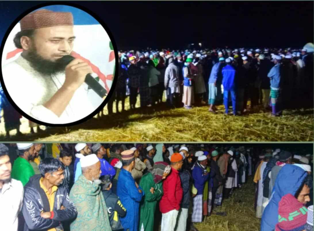 হাজার হাজার মানুষের উপস্তিতিতে ছাতকে’র আলমপুর গ্রামের মাওলানা সেলিম আহমদের দাফন সম্পন্ন