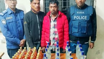 ছাতক থানা পুলিশের অভিযানে দুই মাদক কারবারি গ্রেফতার