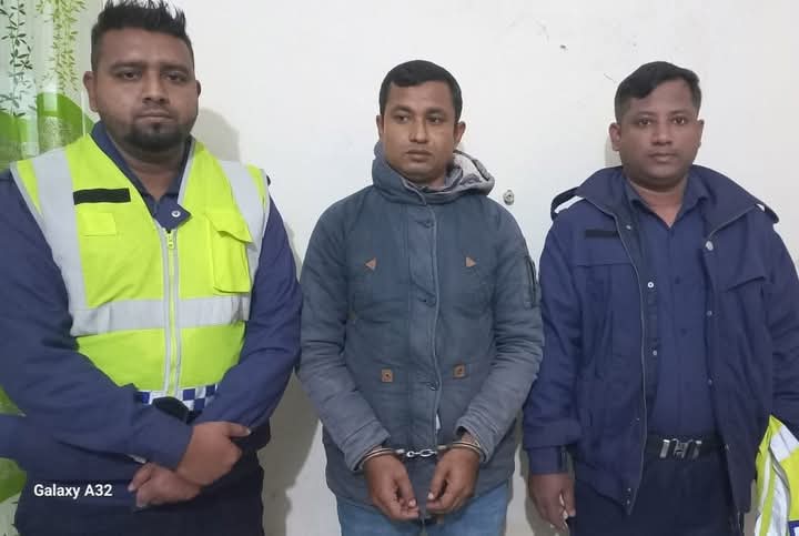 ছাতক থানা পুলিশের অভিযান যুবলীগ নেতা গ্রেফতার
