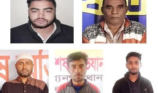 সুনামগঞ্জে চলছে “অপারেশন ডেভিল হান্ট”, গ্রেফতার-৫