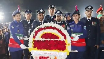 মহান শহীদ দিবস ও আন্তর্জাতিক মাতৃভাষা দিবসে সুনামগঞ্জ জেলা পুলিশের শ্রদ্ধাঞ্জলি