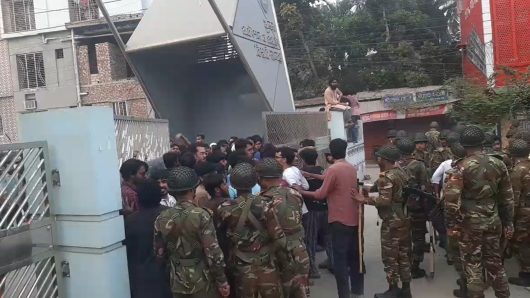 কুয়েটে দফায় দফায় সংঘর্ষ, বিজিবি ও সেনা মোতায়েন