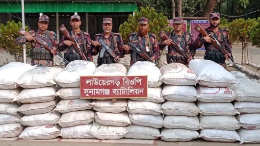 ভারতীর মদ সেখ নাসির বিড়ি মহিষের চালানসহ ১ কোটি ২২ লাখ টাকার মালামাল জব্দ