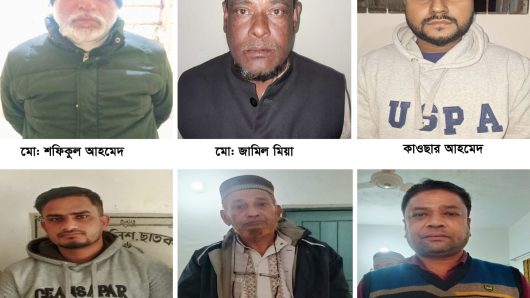 সুনামগঞ্জে “অপারেশন ডেভিল হান্ট” অভিযানে ৬ জন গ্রেফতার