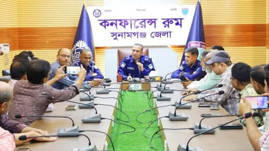 নবাগত পুলিশ সুপারের সঙ্গে সাংবাদিকদের মতবিনিময় সভা অনুষ্ঠিত