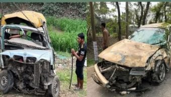 সিলেট-সুনামগঞ্জ সড়কের পরশপুরে সড়ক দুর্ঘটনায় নিহত -১,আহত- ৩