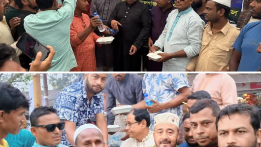 কমলগঞ্জে যুবদলের ইফতার বিতরণ
