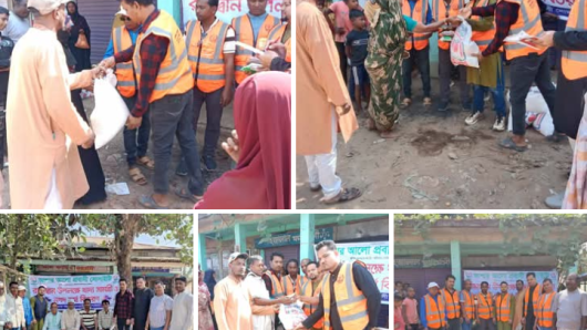 দোয়ারাবাজারে রমাদ্বান উপলক্ষে খাদ্য সামগ্রী ও নগদ অর্থ বিতরণ সম্পন্ন