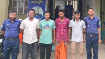 ছাতকে বিদেশি মদসহ ৩ জন ও নিয়মিত মামলার একজন আসামি গ্রেফতার