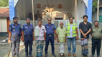 বিভিন্ন পুজা মন্ডপ পরিদর্শন করেছেন কালীগঞ্জ থানার অফিসার ইনচার্জ মো. আলাউদ্দিন