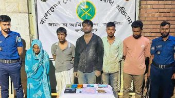 আশুলিয়ায় ইয়াবা-গাঁজাসহ ৫ মাদক ব্যবসায়ী আটক
