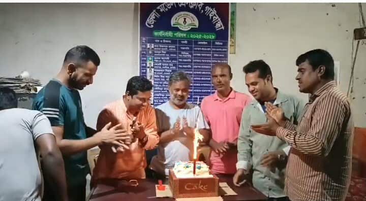 জেলা মডেল প্রেসক্লাব গাইবান্ধা’র সভাপতি রানা’র শুভ জন্মদিন পালন