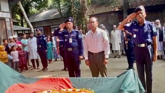 বীর মুক্তিযোদ্ধা আশরাফ উদ্দিনের,রাষ্ট্রীয় মর্যাদায় দাফন সম্পন্ন।