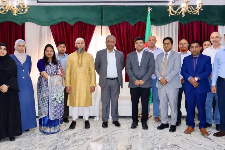 জর্ডান বাংলাদেশ দূতাবাস প্রথম সচিব (পাসপোর্ট ও ভিসা) মোঃ সোহাগ হাওলাদার কে বিদায় সংবর্ধনা সভা অনুষ্ঠিত 