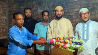 বিএনপির মনোনীত প্রার্থী পিনাক চৌধুরীর সাথে সৌজন্য সাক্ষাৎ তাঁতী দলের আহবায়ক লুৎফর রহমানের