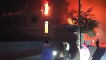 বোচাগঞ্জে সাবেক নৌ প্রতিমন্ত্রী ও মেয়রের বাড়িতে অগ্নিসংযোগ