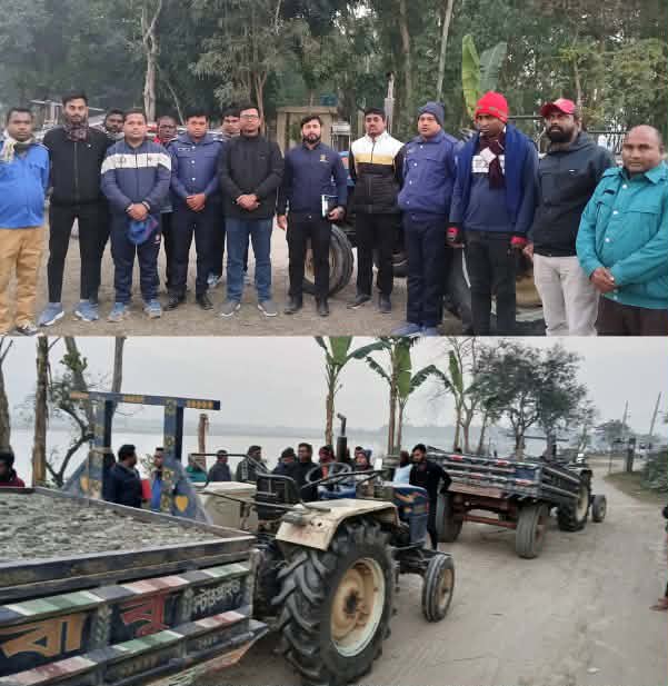 তিস্তার বুকে পাথর লুটের ছায়া ডিমলা প্রশাসনের অভিযানে জব্দ দুই ট্রাক্টর