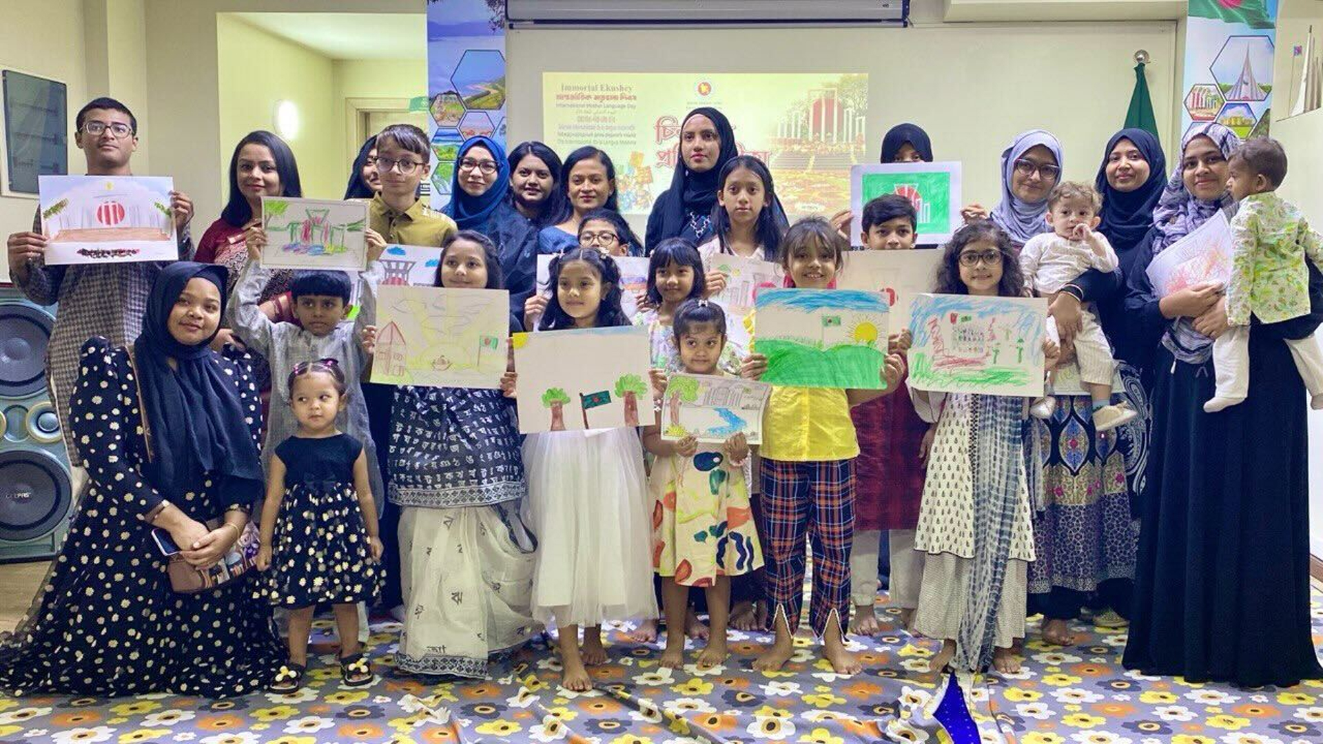 আন্তর্জাতিক মাতৃভাষা দিবস মালদ্বীপের বাংলাদেশ হাইকমিশনে আনন্দঘন শিশু উৎসব।