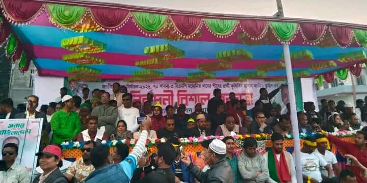 পাবনা-৩ এ ফরিদপুর উপজেলায় বিএনপি মনোনীত প্রার্থী হাসান জাফির তুহিনের নির্বাচনী জনসভা অনুষ্ঠিত